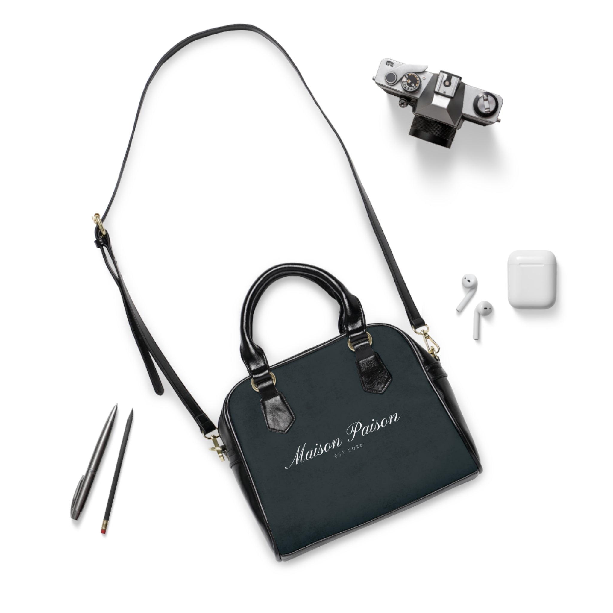 Maison Paison EST 2026 Shoulder Handbag